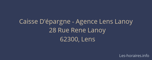 Caisse D'épargne - Agence Lens Lanoy