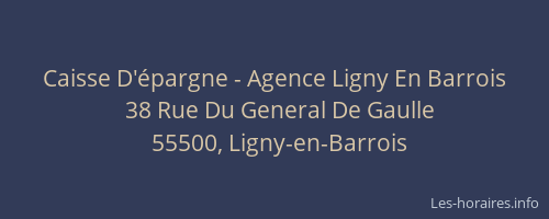 Caisse D'épargne - Agence Ligny En Barrois