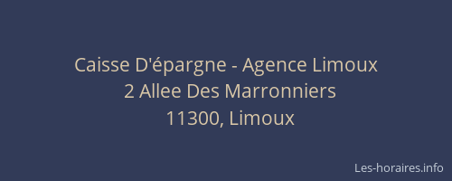 Caisse D'épargne - Agence Limoux