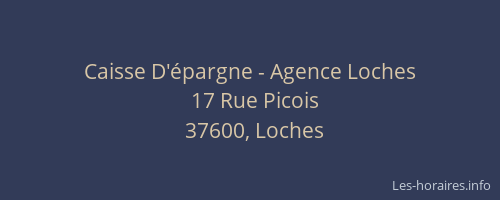 Caisse D'épargne - Agence Loches