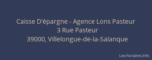 Caisse D'épargne - Agence Lons Pasteur