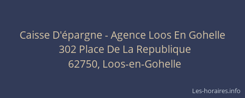 Caisse D'&eacute;pargne - Agence Loos En Gohelle