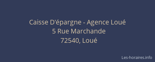 Caisse D'&eacute;pargne - Agence Lou&eacute;