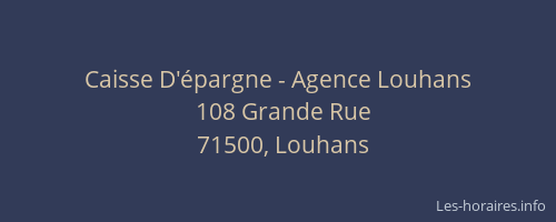 Caisse D'épargne - Agence Louhans
