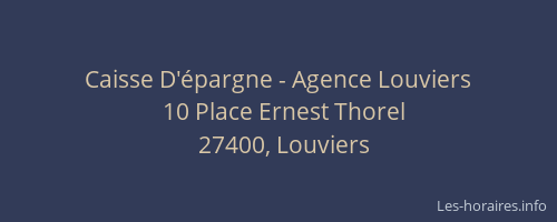 Caisse D'épargne - Agence Louviers