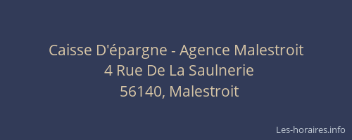 Caisse D'épargne - Agence Malestroit