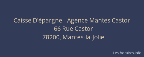 Caisse D'épargne - Agence Mantes Castor