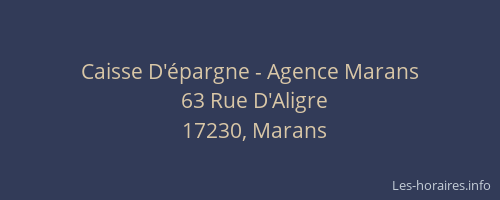 Caisse D'épargne - Agence Marans