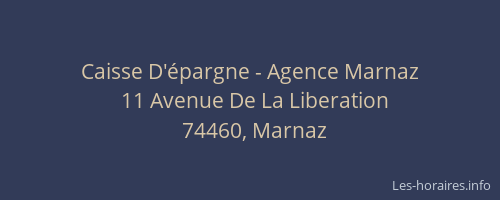 Caisse D'épargne - Agence Marnaz