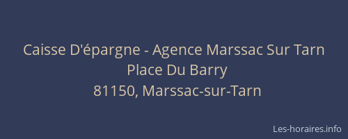 Caisse D'épargne - Agence Marssac Sur Tarn