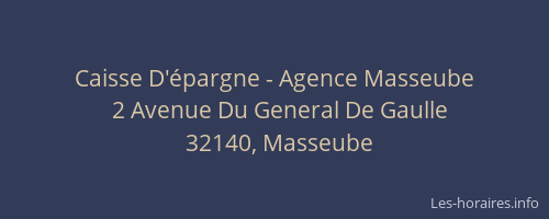 Caisse D'épargne - Agence Masseube