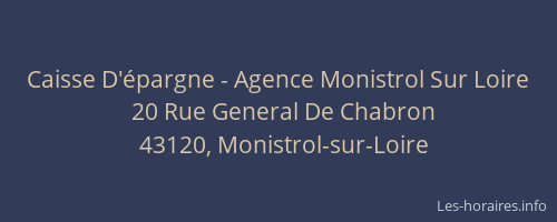 Caisse D'épargne - Agence Monistrol Sur Loire