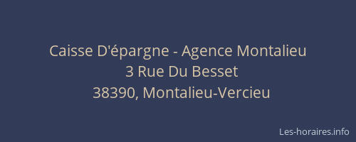 Caisse D'épargne - Agence Montalieu