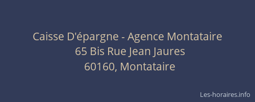 Caisse D'épargne - Agence Montataire