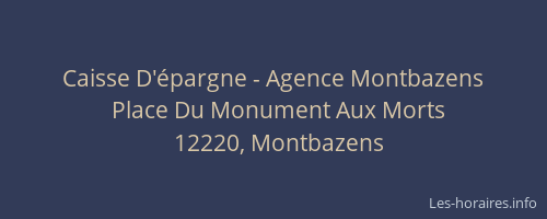 Caisse D'épargne - Agence Montbazens
