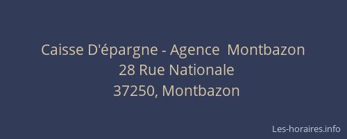 Caisse D'épargne - Agence  Montbazon