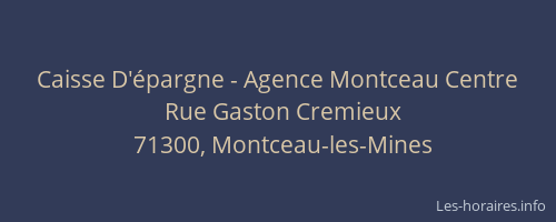 Caisse D'épargne - Agence Montceau Centre
