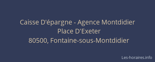 Caisse D'épargne - Agence Montdidier
