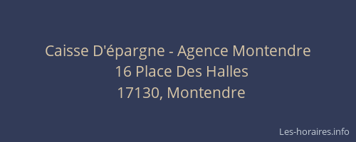Caisse D'épargne - Agence Montendre