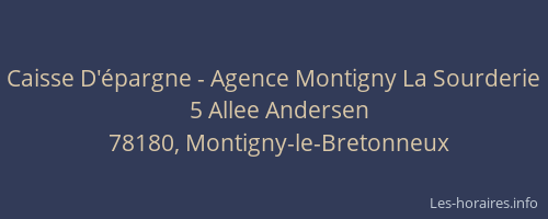 Caisse D'épargne - Agence Montigny La Sourderie
