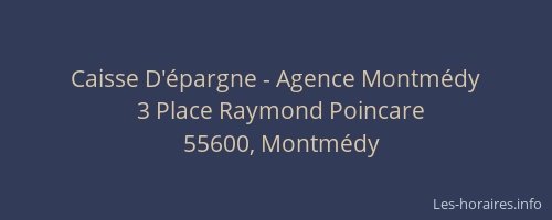 Caisse D'&eacute;pargne - Agence Montm&eacute;dy