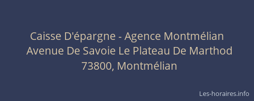 Caisse D'épargne - Agence Montmélian