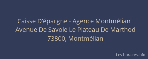 Caisse D'&eacute;pargne - Agence Montm&eacute;lian