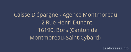 Caisse D'épargne - Agence Montmoreau