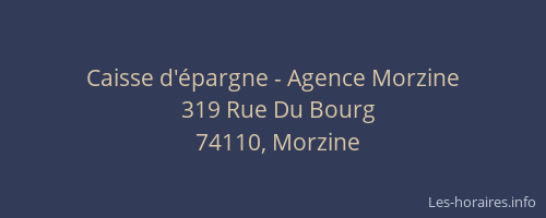 Caisse d'épargne - Agence Morzine