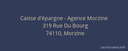 Caisse d'&eacute;pargne - Agence Morzine