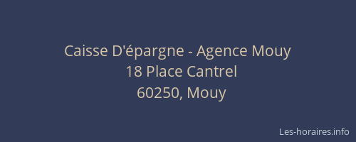 Caisse D'épargne - Agence Mouy