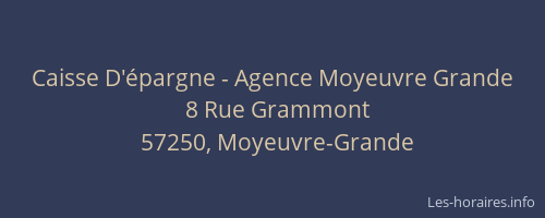 Caisse D'épargne - Agence Moyeuvre Grande