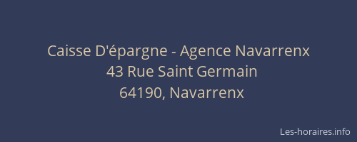 Caisse D'épargne - Agence Navarrenx