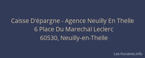 Caisse D'épargne - Agence Neuilly En Thelle