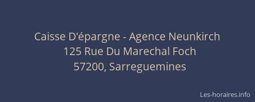Caisse D'épargne - Agence Neunkirch