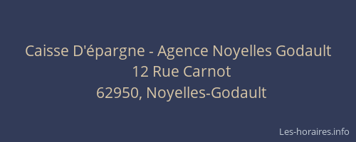 Caisse D'&eacute;pargne - Agence Noyelles Godault