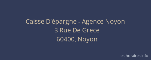 Caisse D'épargne - Agence Noyon