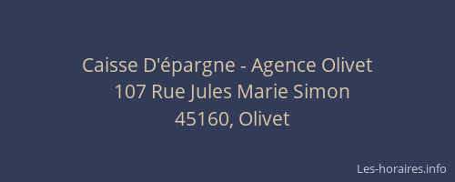 Caisse D'épargne - Agence Olivet
