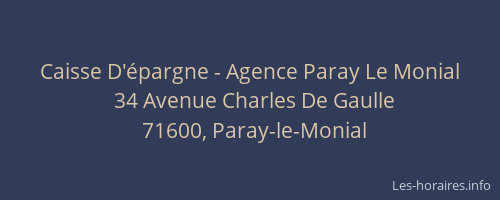 Caisse D'épargne - Agence Paray Le Monial