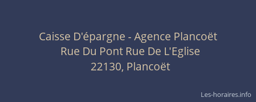 Caisse D'épargne - Agence Plancoët