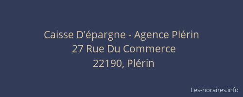 Caisse D'épargne - Agence Plérin