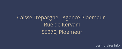 Caisse D'épargne - Agence Ploemeur