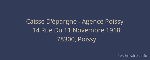 Caisse D'épargne - Agence Poissy