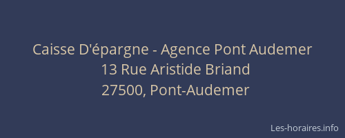 Caisse D'épargne - Agence Pont Audemer