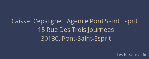 Caisse D'épargne - Agence Pont Saint Esprit