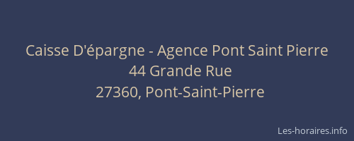 Caisse D'épargne - Agence Pont Saint Pierre