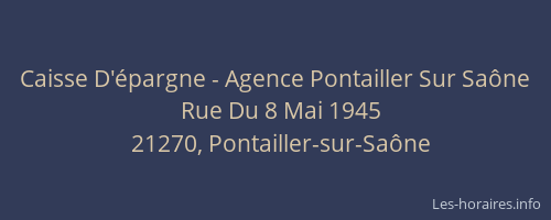Caisse D'épargne - Agence Pontailler Sur Saône