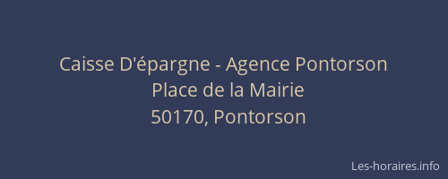 Caisse D'épargne - Agence Pontorson