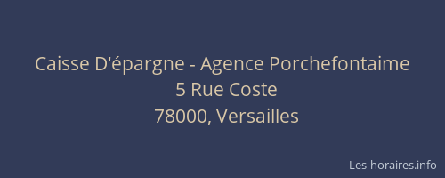Caisse D'épargne - Agence Porchefontaime