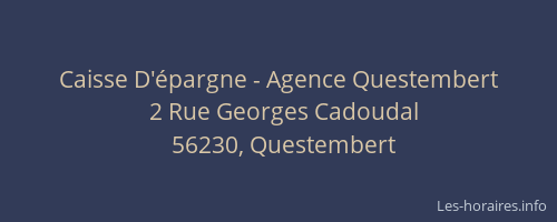 Caisse D'épargne - Agence Questembert
